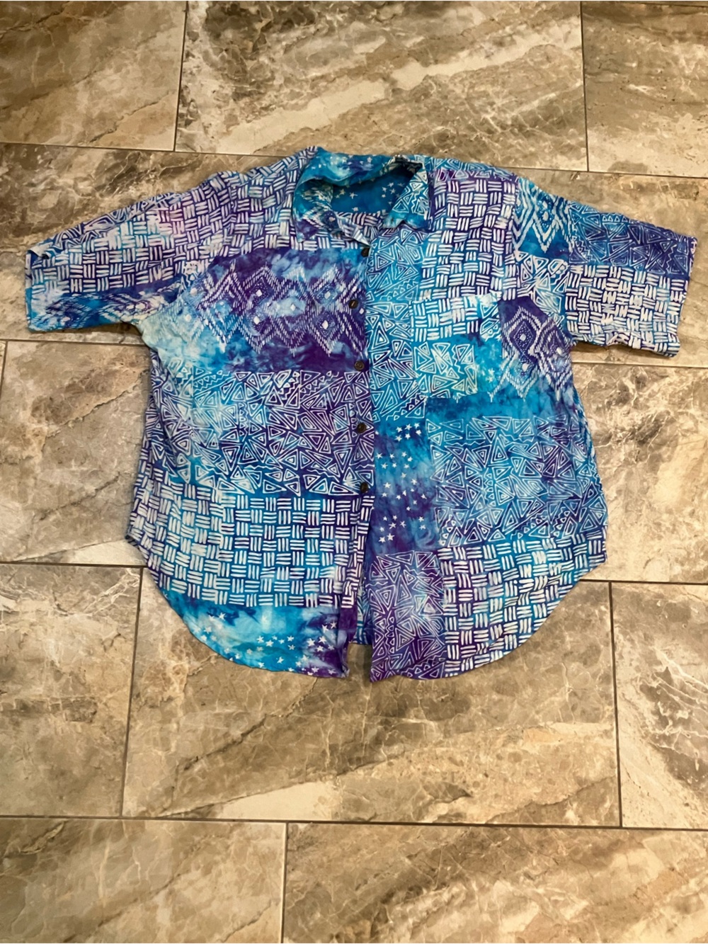 Vintage Andrew Sports womens Button Up Shirt Long Sleeve Cotton Sz M